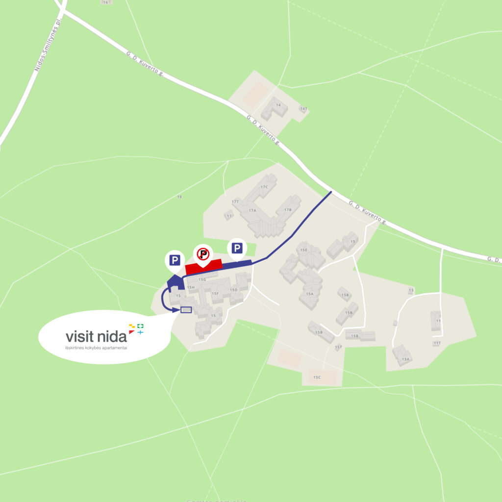 Atvykimo schema apartamentai arčiau gamtos nidoje nakvynė Nidoje